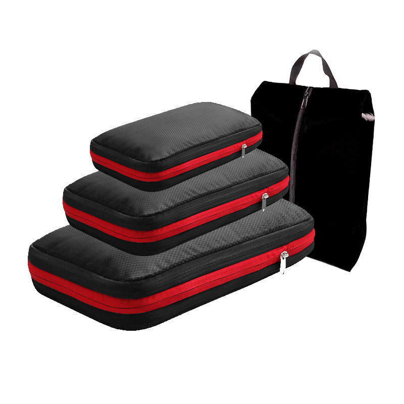Travel Packing Cube - Travel Compression Packing Cubes With Shoe