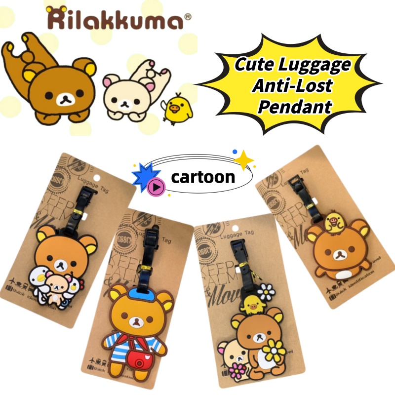 Travel Accessories Cute - Rilakkuma Creative Personalized Luggage Tag Anti-Lost