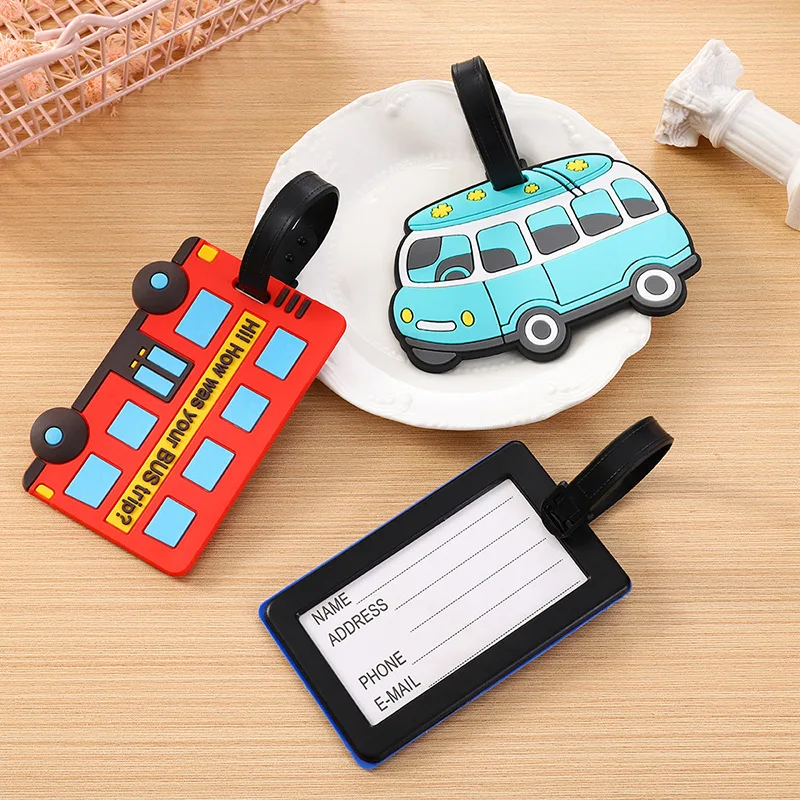 Travel Packing Cube - Cute Cartoon Cars PVC Silicone Luggage