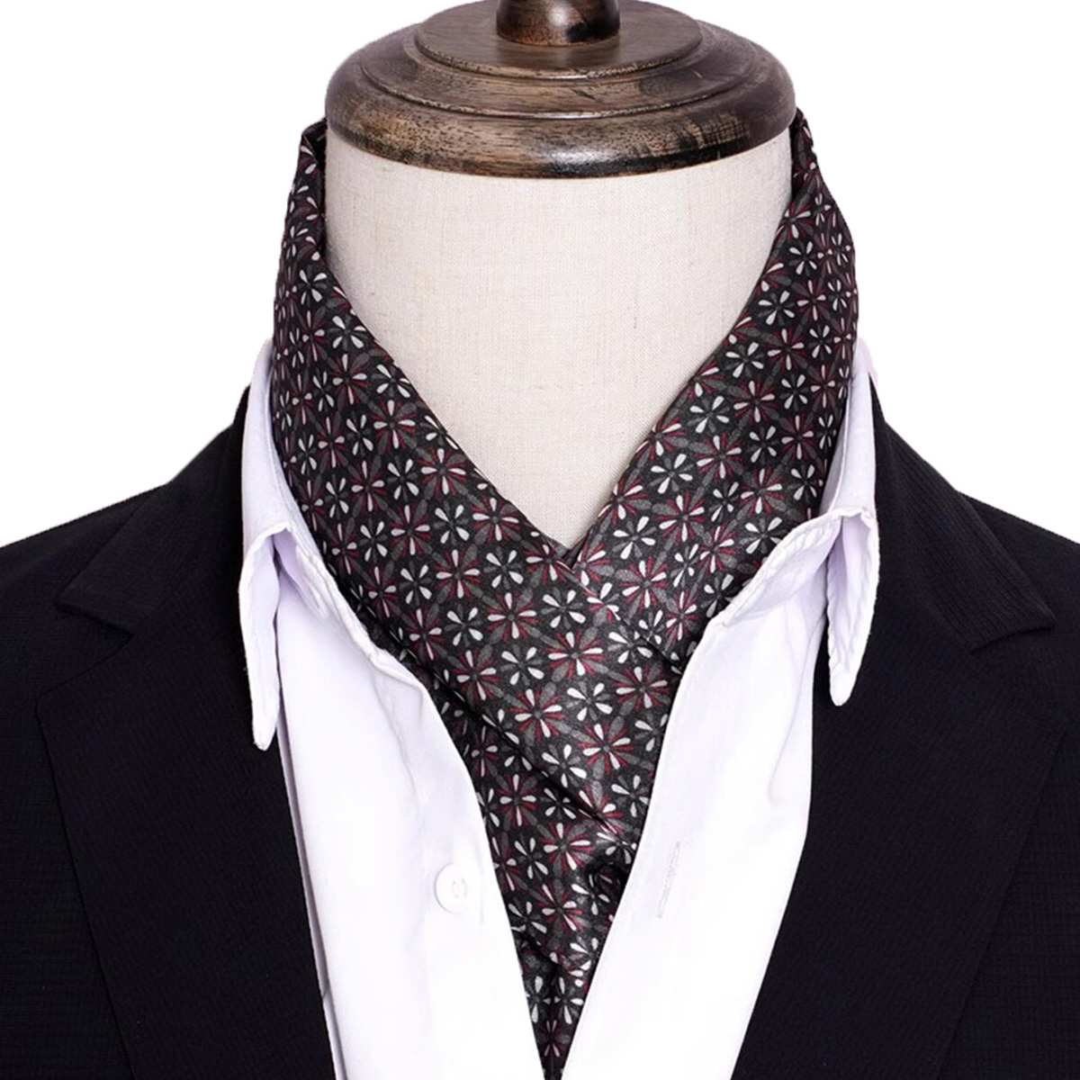 New Men's Stripe Silk Scarf Ho - Travel Accessories New 评论和价格