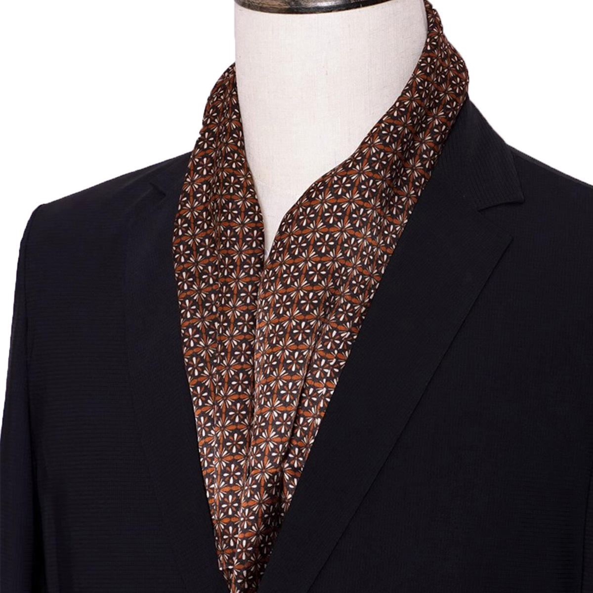 New Men's Stripe Silk Scarf Ho - Travel Accessories New 评论和价格