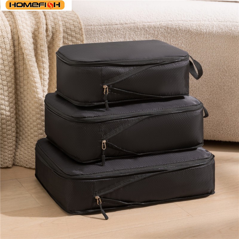 HOMEFISH 3Pcs/Set Travel Compr - Travel Packing Cube 评论和价格