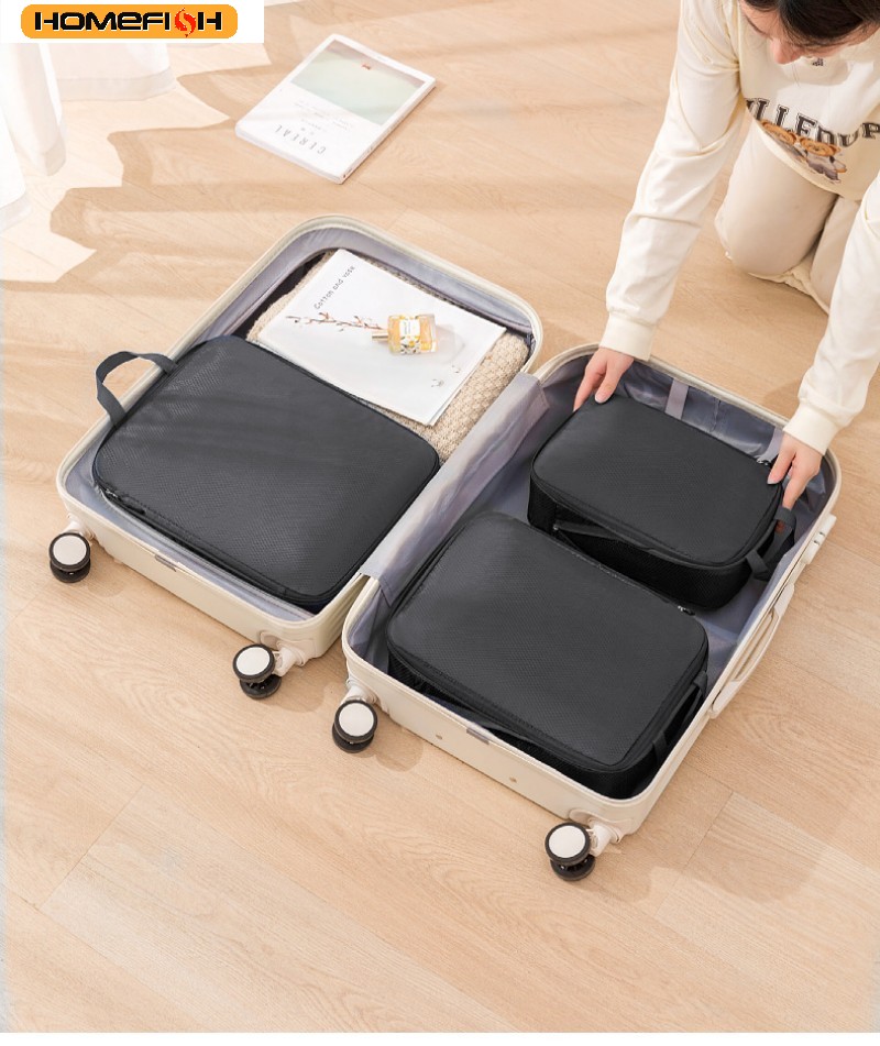 HOMEFISH 3Pcs/Set Travel Compr - Travel Packing Cube 评论和价格