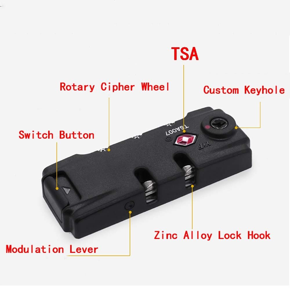 TSA 3 Digit Password Lock  Sec - Travel Accessories New 评论和价格