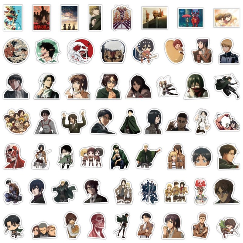 60Pcs Attack on Titan Anime St - Travel Accessories Cute 评论和价格