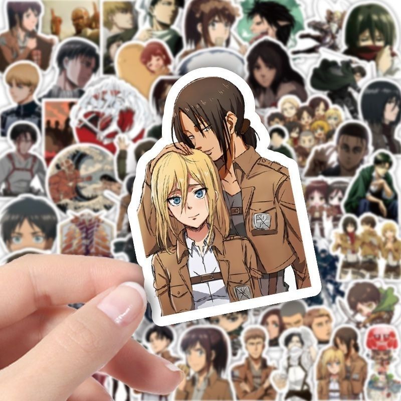 60Pcs Attack on Titan Anime St - Travel Accessories Cute 评论和价格