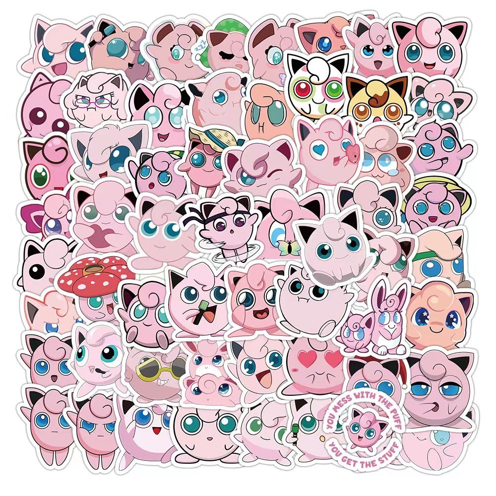 Pokémon 50 Cute Jigglypuff Sti - Travel Accessories Cute 评论和价格