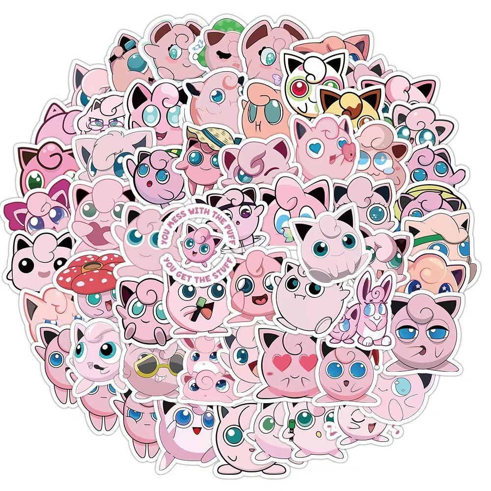 Pokémon 50 Cute Jigglypuff Sti - Travel Accessories Cute 评论和价格