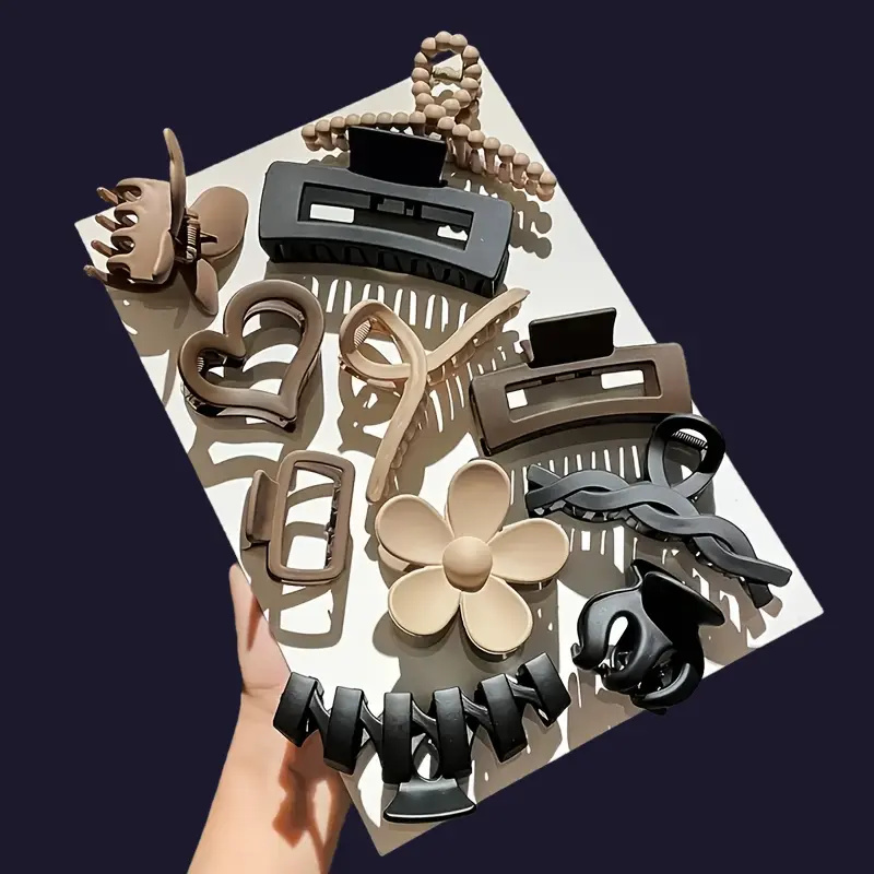 11Pcs Assorted Hair Claw Clips - Travel Accessories Designer 评论和价格