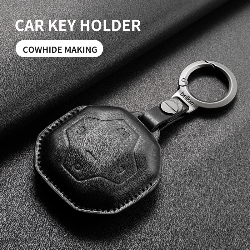 Leather Car Key Case Cover She - Travel Accessories 2022 评论和价格